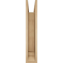 Ekena Millwork - BKTUR0554X30X30OLY01RCPR - Timberthane Faux Wood Olympic Style Bracket w/ Offset Brace, Traditional Ends, 5 1/2"W x 30"D x 30"H, Primed Tan