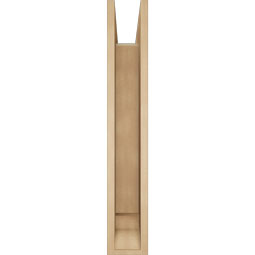 Ekena Millwork - BKTUR0554X30X34OLY01RCPR - Timberthane Faux Wood Olympic Style Bracket w/ Offset Brace, Traditional Ends, 5 1/2"W x 30"D x 34"H, Primed Tan