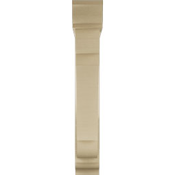 Ekena Millwork - BKTUR0554X30X36OLY01RCPR - Timberthane Faux Wood Olympic Style Bracket w/ Offset Brace, Traditional Ends, 5 1/2"W x 30"D x 36"H, Primed Tan
