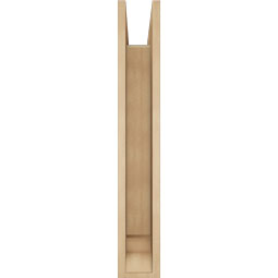 Ekena Millwork - BKTUR0554X30X36OLY01RCPR - Timberthane Faux Wood Olympic Style Bracket w/ Offset Brace, Traditional Ends, 5 1/2"W x 30"D x 36"H, Primed Tan
