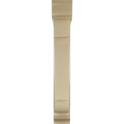 Ekena Millwork - BKTUR0554X30X38OLY01RCPR - Timberthane Faux Wood Olympic Style Bracket w/ Offset Brace, Traditional Ends, 5 1/2"W x 30"D x 38"H, Primed Tan