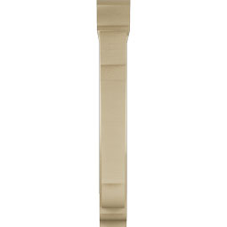 Ekena Millwork - BKTUR0554X30X42OLY01RCPR - Timberthane Faux Wood Olympic Style Bracket w/ Offset Brace, Traditional Ends, 5 1/2"W x 30"D x 42"H, Primed Tan