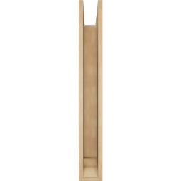 Ekena Millwork - BKTUR0554X30X42OLY01RCPR - Timberthane Faux Wood Olympic Style Bracket w/ Offset Brace, Traditional Ends, 5 1/2"W x 30"D x 42"H, Primed Tan