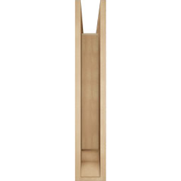 Ekena Millwork - BKTUR0554X32X32OLY01RCPR - Timberthane Faux Wood Olympic Style Bracket w/ Offset Brace, Traditional Ends, 5 1/2"W x 32"D x 32"H, Primed Tan