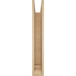 Ekena Millwork - BKTUR0554X32X36OLY01RCPR - Timberthane Faux Wood Olympic Style Bracket w/ Offset Brace, Traditional Ends, 5 1/2"W x 32"D x 36"H, Primed Tan