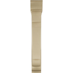 Ekena Millwork - BKTUR0554X32X38OLY01RCPR - Timberthane Faux Wood Olympic Style Bracket w/ Offset Brace, Traditional Ends, 5 1/2"W x 32"D x 38"H, Primed Tan