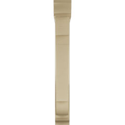 Ekena Millwork - BKTUR0554X32X44OLY01RCPR - Timberthane Faux Wood Olympic Style Bracket w/ Offset Brace, Traditional Ends, 5 1/2"W x 32"D x 44"H, Primed Tan