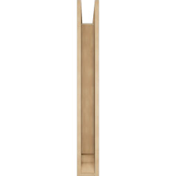 Ekena Millwork - BKTUR0554X32X44OLY01RCPR - Timberthane Faux Wood Olympic Style Bracket w/ Offset Brace, Traditional Ends, 5 1/2"W x 32"D x 44"H, Primed Tan