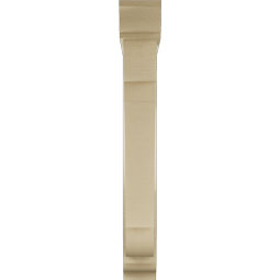 Ekena Millwork - BKTUR0554X34X42OLY01RCPR - Timberthane Faux Wood Olympic Style Bracket w/ Offset Brace, Traditional Ends, 5 1/2"W x 34"D x 42"H, Primed Tan