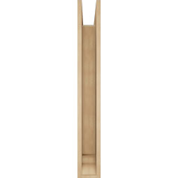 Ekena Millwork - BKTUR0554X34X42OLY01RCPR - Timberthane Faux Wood Olympic Style Bracket w/ Offset Brace, Traditional Ends, 5 1/2"W x 34"D x 42"H, Primed Tan
