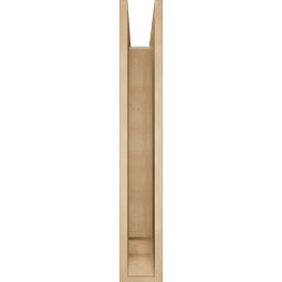 Ekena Millwork - BKTUR0554X36X36OLY01RCPR - Timberthane Faux Wood Olympic Style Bracket w/ Offset Brace, Traditional Ends, 5 1/2"W x 36"D x 36"H, Primed Tan