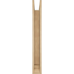 Ekena Millwork - BKTUR0554X36X44OLY01RCPR - Timberthane Faux Wood Olympic Style Bracket w/ Offset Brace, Traditional Ends, 5 1/2"W x 36"D x 44"H, Primed Tan