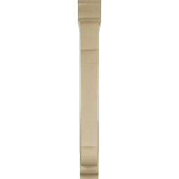 Ekena Millwork - BKTUR0554X36X48OLY01RCPR - Timberthane Faux Wood Olympic Style Bracket w/ Offset Brace, Traditional Ends, 5 1/2"W x 36"D x 48"H, Primed Tan