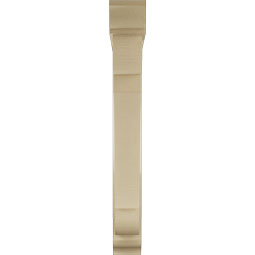 Ekena Millwork - BKTUR0554X38X44OLY01RCPR - Timberthane Faux Wood Olympic Style Bracket w/ Offset Brace, Traditional Ends, 5 1/2"W x 38"D x 44"H, Primed Tan