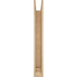 Ekena Millwork - BKTUR0554X38X44OLY01RCPR - Timberthane Faux Wood Olympic Style Bracket w/ Offset Brace, Traditional Ends, 5 1/2"W x 38"D x 44"H, Primed Tan