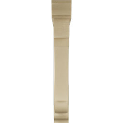 Ekena Millwork - BKTUR0554X40X40OLY01RCPR - Timberthane Faux Wood Olympic Style Bracket w/ Offset Brace, Traditional Ends, 5 1/2"W x 40"D x 40"H, Primed Tan