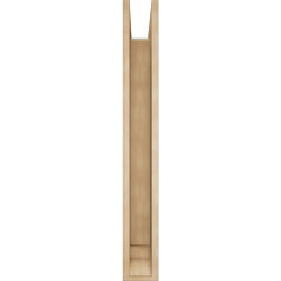 Ekena Millwork - BKTUR0554X40X44OLY01RCPR - Timberthane Faux Wood Olympic Style Bracket w/ Offset Brace, Traditional Ends, 5 1/2"W x 40"D x 44"H, Primed Tan
