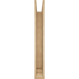 Ekena Millwork - BKTUR0554X42X42OLY01RCPR - Timberthane Faux Wood Olympic Style Bracket w/ Offset Brace, Traditional Ends, 5 1/2"W x 42"D x 42"H, Primed Tan