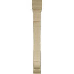 Ekena Millwork - BKTUR0554X42X48OLY01RCPR - Timberthane Faux Wood Olympic Style Bracket w/ Offset Brace, Traditional Ends, 5 1/2"W x 42"D x 48"H, Primed Tan