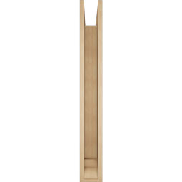 Ekena Millwork - BKTUR0554X44X44OLY01RCPR - Timberthane Faux Wood Olympic Style Bracket w/ Offset Brace, Traditional Ends, 5 1/2"W x 44"D x 44"H, Primed Tan