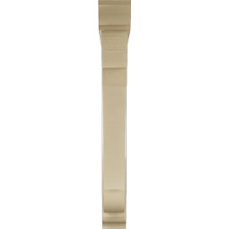 Ekena Millwork - BKTUR0554X46X46OLY01RCPR - Timberthane Faux Wood Olympic Style Bracket w/ Offset Brace, Traditional Ends, 5 1/2"W x 46"D x 46"H, Primed Tan