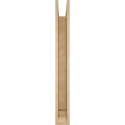 Ekena Millwork - BKTUR0554X48X48OLY01RCPR - Timberthane Faux Wood Olympic Style Bracket w/ Offset Brace, Traditional Ends, 5 1/2"W x 48"D x 48"H, Primed Tan
