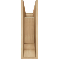 Ekena Millwork - BKTUR0756X18X26OLY01RCPR - Timberthane Faux Wood Olympic Style Bracket w/ Offset Brace, Traditional Ends, 7 1/2"W x 18"D x 26"H, Primed Tan