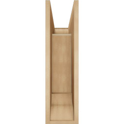 Ekena Millwork - BKTUR0756X20X28OLY01RCPR - Timberthane Faux Wood Olympic Style Bracket w/ Offset Brace, Traditional Ends, 7 1/2"W x 20"D x 28"H, Primed Tan