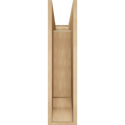 Ekena Millwork - BKTUR0756X20X32OLY01RCPR - Timberthane Faux Wood Olympic Style Bracket w/ Offset Brace, Traditional Ends, 7 1/2"W x 20"D x 32"H, Primed Tan