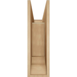 Ekena Millwork - BKTUR0756X22X26OLY01RCPR - Timberthane Faux Wood Olympic Style Bracket w/ Offset Brace, Traditional Ends, 7 1/2"W x 22"D x 26"H, Primed Tan