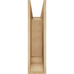 Ekena Millwork - BKTUR0756X22X30OLY01RCPR - Timberthane Faux Wood Olympic Style Bracket w/ Offset Brace, Traditional Ends, 7 1/2"W x 22"D x 30"H, Primed Tan