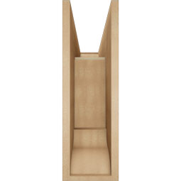 Ekena Millwork - BKTUR0756X24X24OLY01RCPR - Timberthane Faux Wood Olympic Style Bracket w/ Offset Brace, Traditional Ends, 7 1/2"W x 24"D x 24"H, Primed Tan