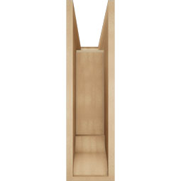 Ekena Millwork - BKTUR0756X24X28OLY01RCPR - Timberthane Faux Wood Olympic Style Bracket w/ Offset Brace, Traditional Ends, 7 1/2"W x 24"D x 28"H, Primed Tan