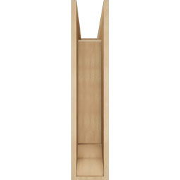 Ekena Millwork - BKTUR0756X24X36OLY01RCPR - Timberthane Faux Wood Olympic Style Bracket w/ Offset Brace, Traditional Ends, 7 1/2"W x 24"D x 36"H, Primed Tan