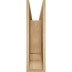 Ekena Millwork - BKTUR0756X28X28OLY01RCPR - Timberthane Faux Wood Olympic Style Bracket w/ Offset Brace, Traditional Ends, 7 1/2"W x 28"D x 28"H, Primed Tan