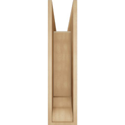Ekena Millwork - BKTUR0756X28X32OLY01RCPR - Timberthane Faux Wood Olympic Style Bracket w/ Offset Brace, Traditional Ends, 7 1/2"W x 28"D x 32"H, Primed Tan