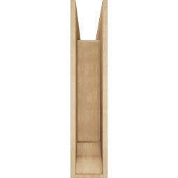 Ekena Millwork - BKTUR0756X28X36OLY01RCPR - Timberthane Faux Wood Olympic Style Bracket w/ Offset Brace, Traditional Ends, 7 1/2"W x 28"D x 36"H, Primed Tan