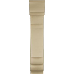 Ekena Millwork - BKTUR0756X28X40OLY01RCPR - Timberthane Faux Wood Olympic Style Bracket w/ Offset Brace, Traditional Ends, 7 1/2"W x 28"D x 40"H, Primed Tan