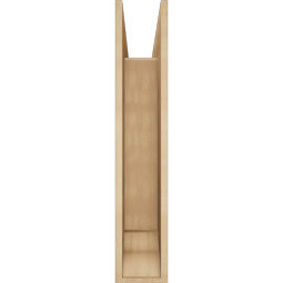 Ekena Millwork - BKTUR0756X28X40OLY01RCPR - Timberthane Faux Wood Olympic Style Bracket w/ Offset Brace, Traditional Ends, 7 1/2"W x 28"D x 40"H, Primed Tan