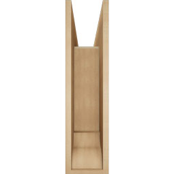 Ekena Millwork - BKTUR0756X30X30OLY01RCPR - Timberthane Faux Wood Olympic Style Bracket w/ Offset Brace, Traditional Ends, 7 1/2"W x 30"D x 30"H, Primed Tan