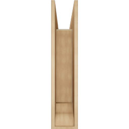 Ekena Millwork - BKTUR0756X30X36OLY01RCPR - Timberthane Faux Wood Olympic Style Bracket w/ Offset Brace, Traditional Ends, 7 1/2"W x 30"D x 36"H, Primed Tan