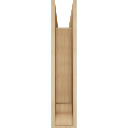 Ekena Millwork - BKTUR0756X30X38OLY01RCPR - Timberthane Faux Wood Olympic Style Bracket w/ Offset Brace, Traditional Ends, 7 1/2"W x 30"D x 38"H, Primed Tan