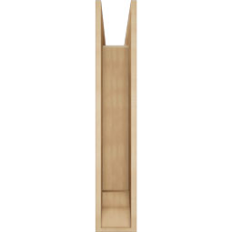 Ekena Millwork - BKTUR0756X30X42OLY01RCPR - Timberthane Faux Wood Olympic Style Bracket w/ Offset Brace, Traditional Ends, 7 1/2"W x 30"D x 42"H, Primed Tan