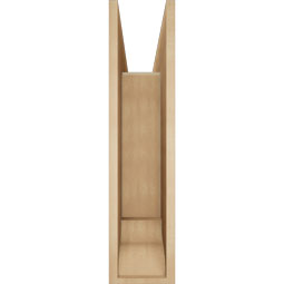 Ekena Millwork - BKTUR0756X32X32OLY01RCPR - Timberthane Faux Wood Olympic Style Bracket w/ Offset Brace, Traditional Ends, 7 1/2"W x 32"D x 32"H, Primed Tan