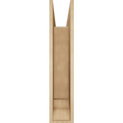 Ekena Millwork - BKTUR0756X32X38OLY01RCPR - Timberthane Faux Wood Olympic Style Bracket w/ Offset Brace, Traditional Ends, 7 1/2"W x 32"D x 38"H, Primed Tan