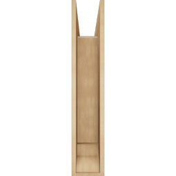 Ekena Millwork - BKTUR0756X32X40OLY01RCPR - Timberthane Faux Wood Olympic Style Bracket w/ Offset Brace, Traditional Ends, 7 1/2"W x 32"D x 40"H, Primed Tan