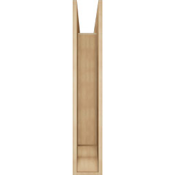 Ekena Millwork - BKTUR0756X32X44OLY01RCPR - Timberthane Faux Wood Olympic Style Bracket w/ Offset Brace, Traditional Ends, 7 1/2"W x 32"D x 44"H, Primed Tan