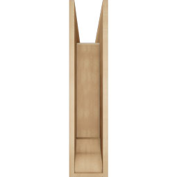 Ekena Millwork - BKTUR0756X34X34OLY01RCPR - Timberthane Faux Wood Olympic Style Bracket w/ Offset Brace, Traditional Ends, 7 1/2"W x 34"D x 34"H, Primed Tan