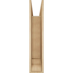 Ekena Millwork - BKTUR0756X34X38OLY01RCPR - Timberthane Faux Wood Olympic Style Bracket w/ Offset Brace, Traditional Ends, 7 1/2"W x 34"D x 38"H, Primed Tan