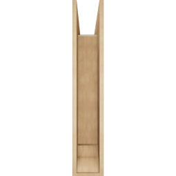 Ekena Millwork - BKTUR0756X34X42OLY01RCPR - Timberthane Faux Wood Olympic Style Bracket w/ Offset Brace, Traditional Ends, 7 1/2"W x 34"D x 42"H, Primed Tan